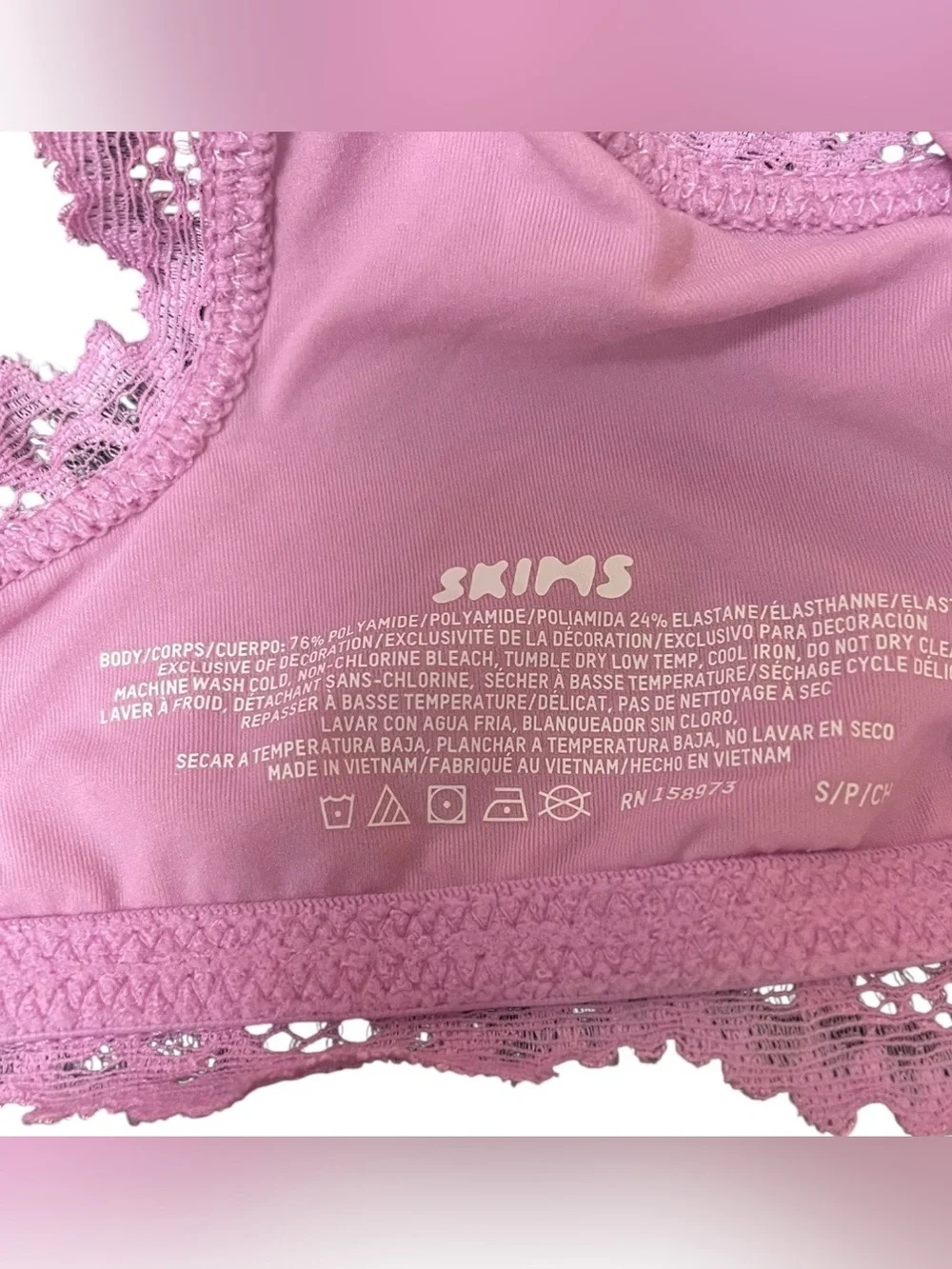 Skims fits everybody lace square neck bralette - Picture 4 of 4